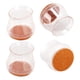 thumbnail image 4 of 16 protectores de suelo para patas de silla, transparentes, redondos, resistentes a arañazos, de fieltro de silicona, silenciosos, para muebles, 3,5 x 3,8 x 3,3 cm (1,4 x 1,5 x 1,3 pulgadas)., 4 of 14