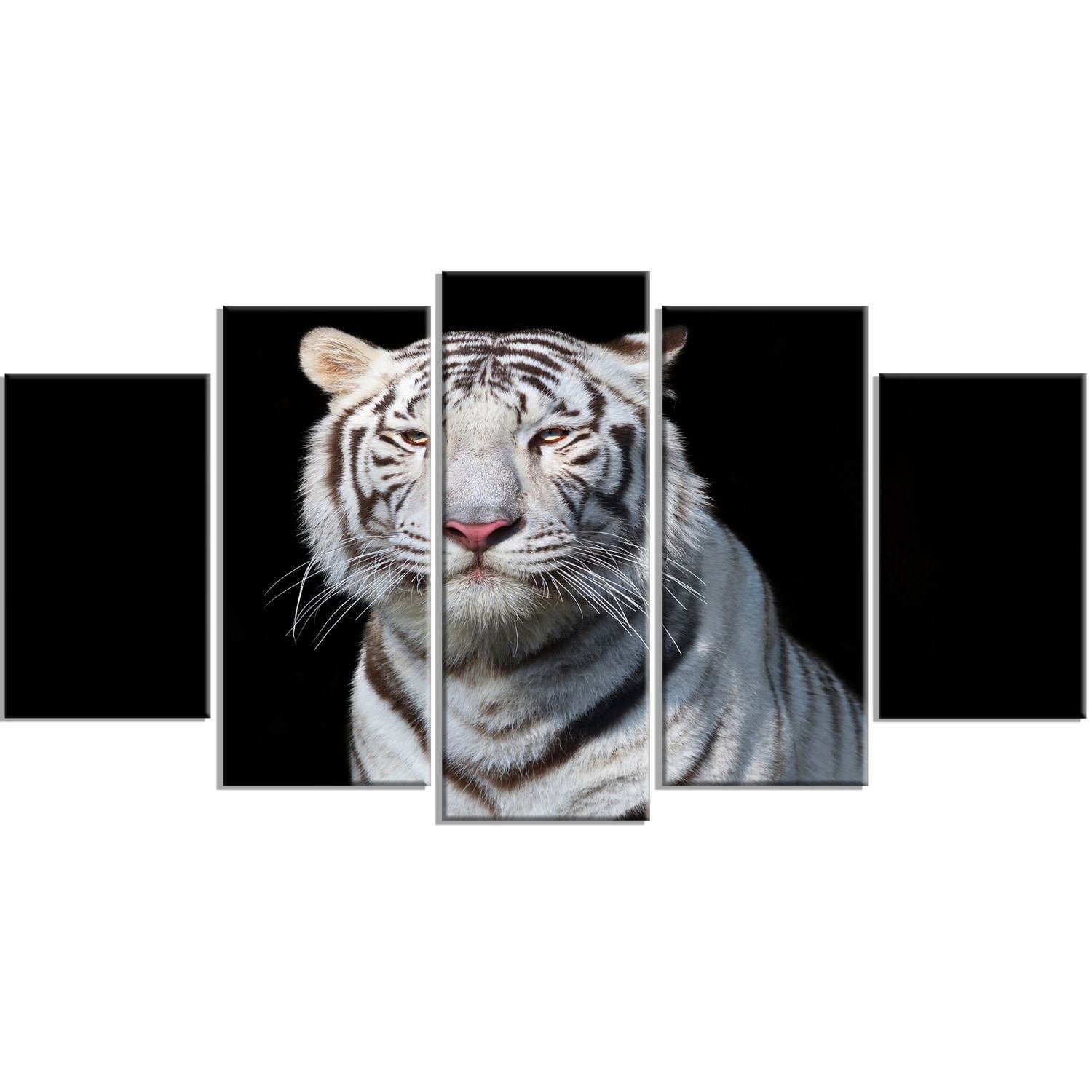 Design Art Stunning White Bengal Tiger Canvas Print