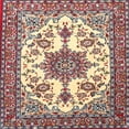 thumbnail image 1 of Ahgly Company Indoor Square Traditional Brown Medallion Area Rugs, 7' Square, 1 of 6