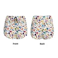 thumbnail image 5 of Picia Colorful Spots Pattern Women's 2 in 1 Athletic Running Shorts High Waisted Workout Casual Gym Sweat Shorts with Comfy Liner Zipper Pockets-XX-Large, 5 of 9