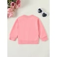 thumbnail image 4 of Mommy and Me Matching Outfits Letter Print Round Neck Pullover Long Sleeve Sweatshirts Tops, 4 of 9