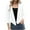 White, variant on Women Shrug Chiffon Cardigans Coat Lightweight Spring Open Front 3/4 Sleeve Draped Ruffle Bolero for Evening Dressy