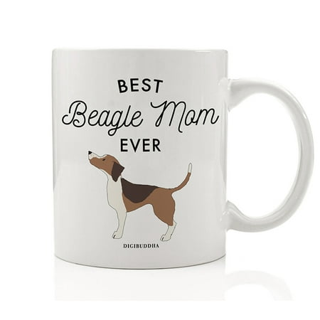 Best Beagle Mom Ever Coffee Tea Mug Gift Idea Mother Mommy Adopt Brown Tan Beagle Breed Dog Puppy Rescue Pet Shelter Adopted 11oz Ceramic Beverage Cup Christmas Birthday Present by Digibuddha (Best Corporate Gift Ideas)