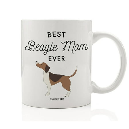 Best Beagle Mom Ever Coffee Tea Mug Gift Idea Mother Mommy Adopt Brown Tan Beagle Breed Dog Puppy Rescue Pet Shelter Adopted 11oz Ceramic Beverage Cup Christmas Birthday Present by Digibuddha (Best Christmas Gift Ideas For Women)