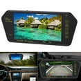 thumbnail image 1 of 7 Inch Rearview Mirror Display, HD Backup Camera Mirror with Remote Control, Plug and Play with Intelligent Reverse Switching, Special Optical Lens, 1 of 7