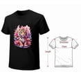thumbnail image 4 of Cute Ccolorful Baby Tiger Tshirt Short Sleeve Lovely Baby Tiger With Flower Girl Woman Tee Top, 4 of 4