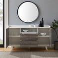 thumbnail image 5 of Contemporary Tray-Top 2-Door Sideboard in Solid White/Slate Gray, 5 of 5