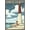 Barnwood Framed Version, variant on Lantern Press - New Jersey Shore, Barnegat Lighthouse Wall Poster, 14.725" x 22.375"