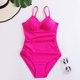 thumbnail image 4 of Traje de Baño Cómodo de Camisola de las Mujeres, Traje de Baño Sexy de Color Sólido de Moda para la Playa Y la Piscina, 4 of 4