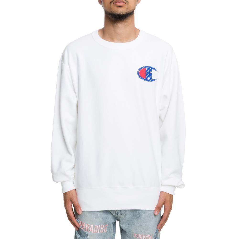 champion white reverse weave hoodie
