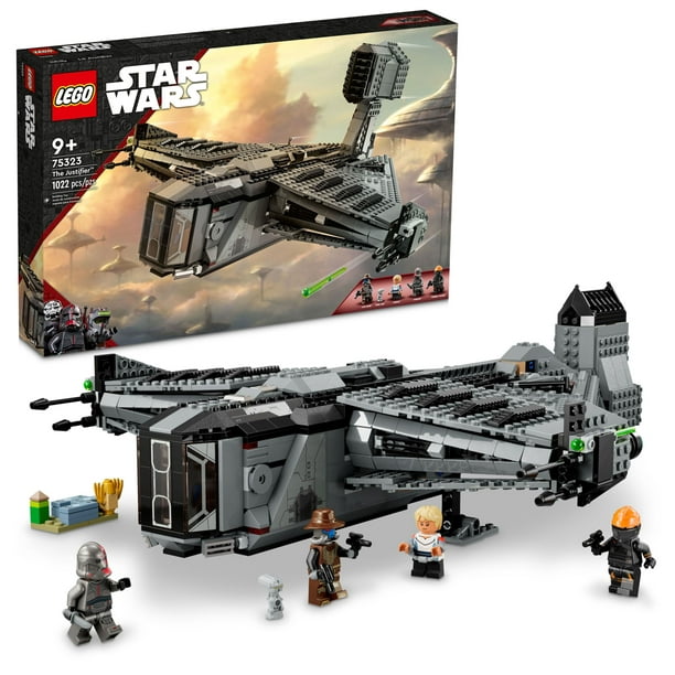 LEGO Wars The Justifier 75323, Buildable Star Wars Toy Starship Cad Bane Minifigure and Todo 360 The Bad Batch Set, Gifts for Kids, Boys & Girls or Any