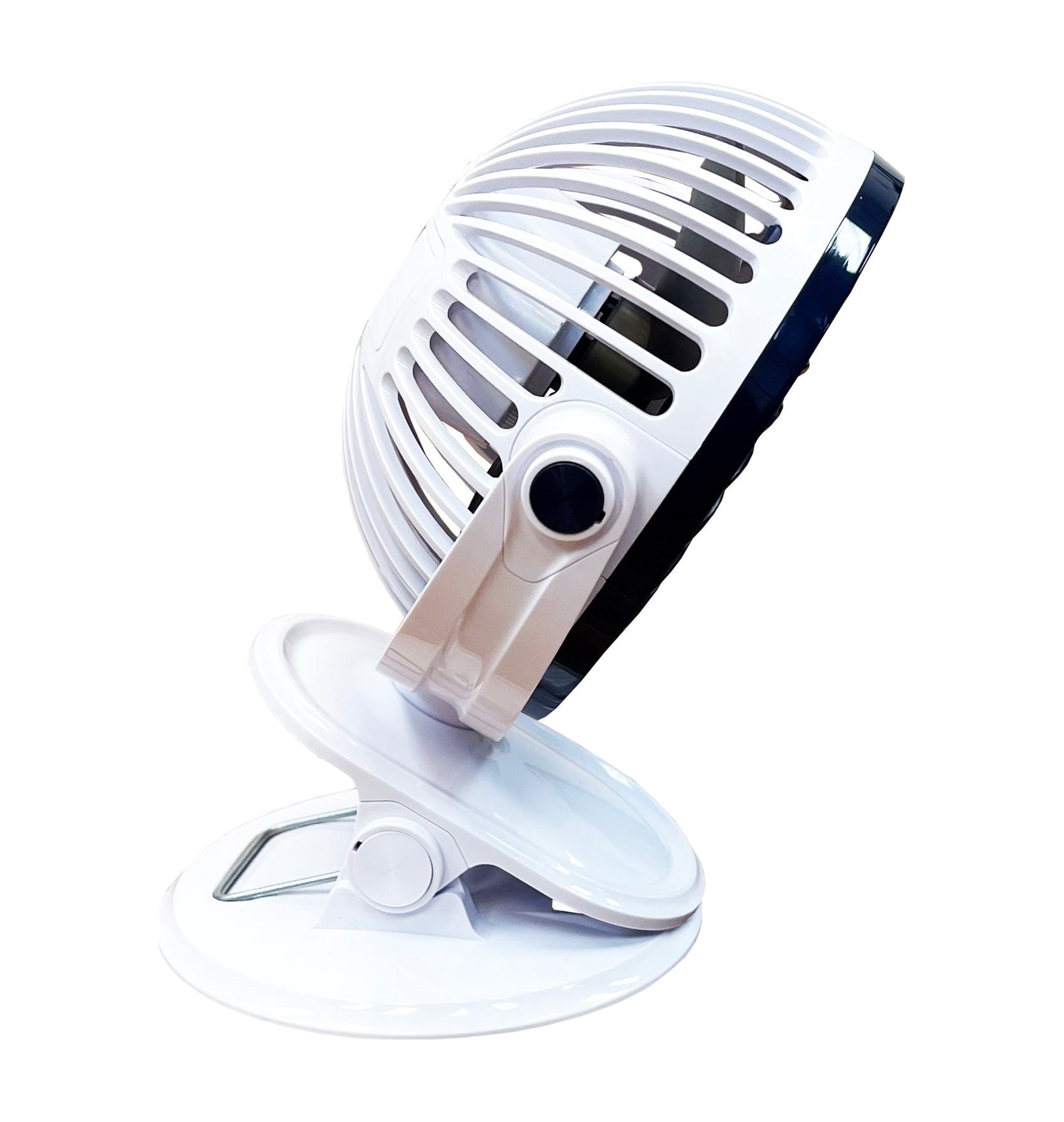 JEF World of Golf Portable Mini Battery Golf Cart Table Fan with Clip