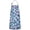 White and Blue, variant on White and Black Of Leopard Print Apron-Garden Aprons for Women with Pockets-Cotton Linen Waterproof Kitchen Cooking Gardening Aprons Adjustable for Kitchen,Cooking,BBQ and Salon 33x27 Inch