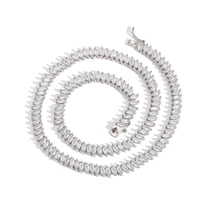 2.5*5MM Tennis Necklace for Women 18K Gold Plated Marquise Cut Lab Diamond Necklace Chain CZ Necklaces for Women Party Prom Jewelry