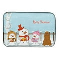 thumbnail image 4 of Merry Christmas Carolers Cocker Spaniel Black Tan Dish Drying Mat, 4 of 4