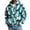 Sky Blue, variant on Men Halloween Full‑Zip Hoodie, Waffle‑Textured Long Sleeve Hooded Sweatshirt with Pockets