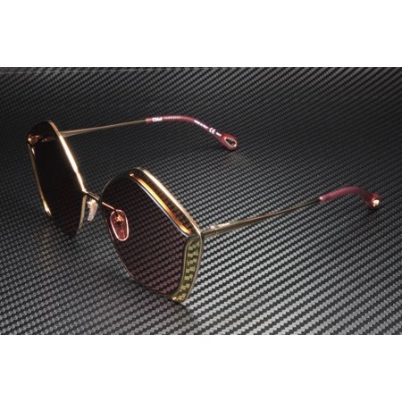 CHLOE CH0026S 004 Round Oval Panthos Gold Red Red 59 mm Women's Sunglasses