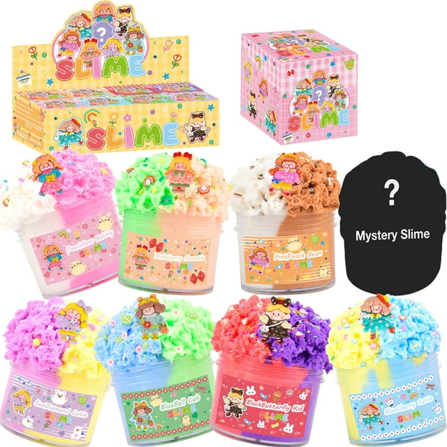 GEILEADER Set de 8 Piezas de Slime Nube en Caja Sorpresa para Niños