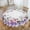 Bee Lily Flower Circle, variant on Birds Blossoms Branches Birds Round Tablecloth Waterproof Oil Proof Spill Proof Table Cloth 70" for Camping, Dining, Indoor and Outdoor Table Cover