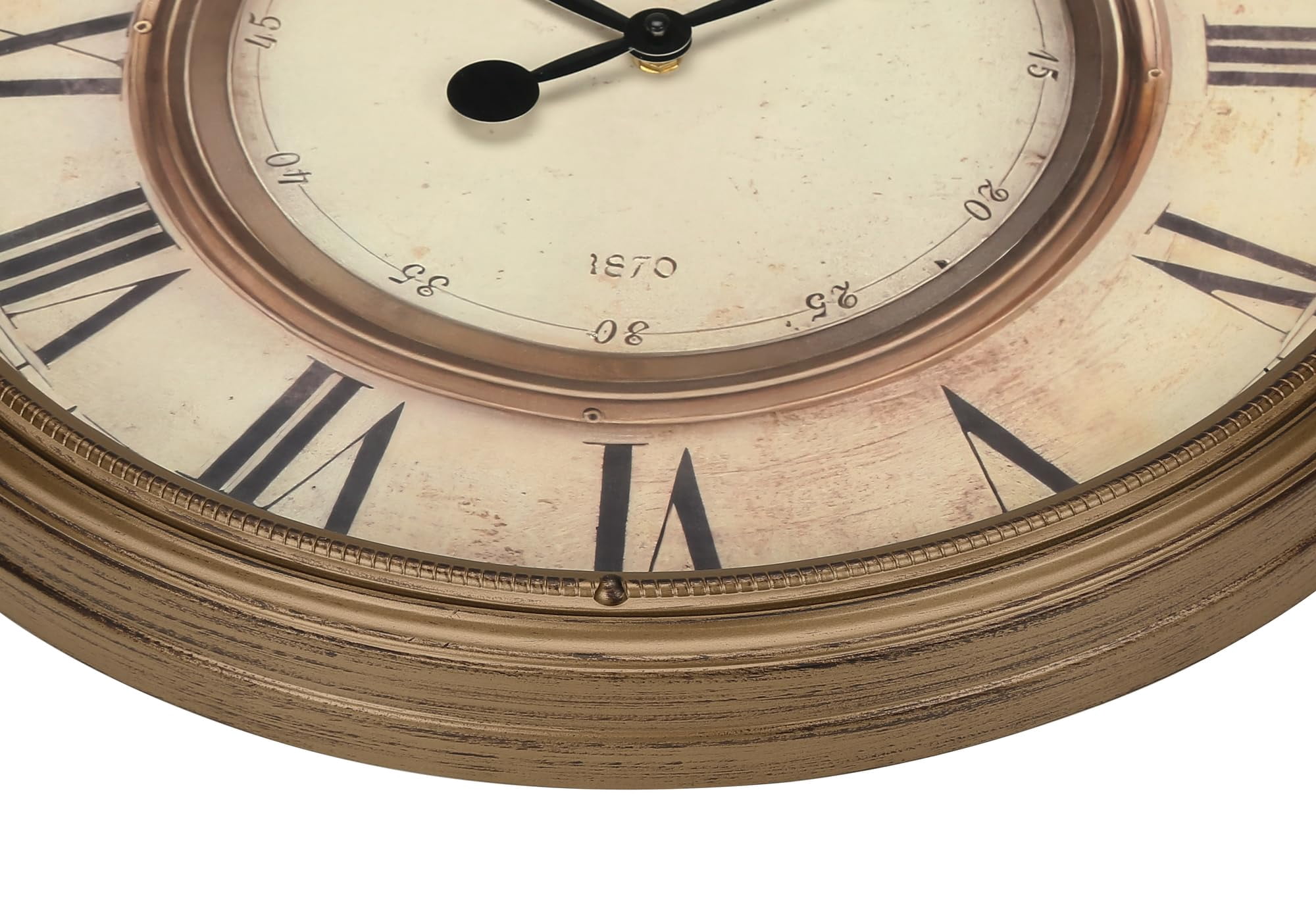 Clocks - 20" Round - Wall Clock - Antique Brown - Transitional