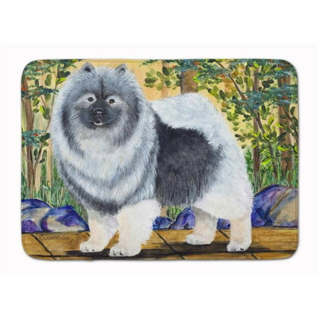 Carolines Treasures SS8127RUG Keeshond Machine Washable Memory Foam Mat