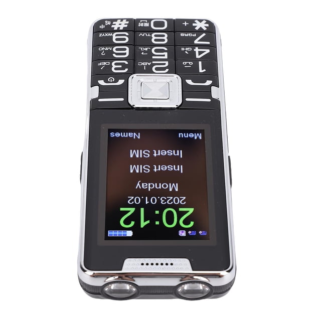 Teléfono Celular Senior Desbloqueado, 2G GSM Retro Big Boots Dual Sim Teléfono Móvil Con Altavoz