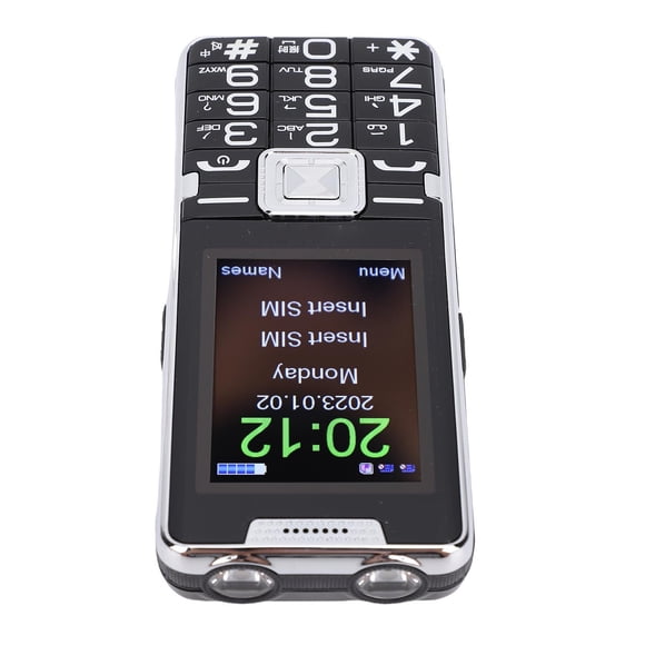 Teléfono Volador Desbloqueado Para Seniors, Big Botton SOS Emergency Key, Dual Sim, Fontas
