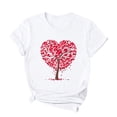 thumbnail image 4 of Fankiway T-Shirt à Manches Courtes Imprimé Col Rond Mode pour Femmes Ensemble de Vêtements Décontractés pour Femmes 2 Pcs, 4 of 4