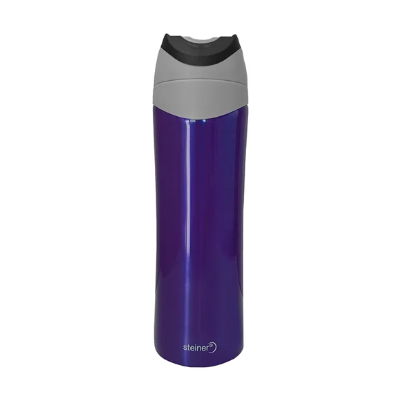Termo Para Viaje Acero Inoxidable 450 Ml Steiner Con Válvula Para Beber, Morado