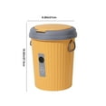 thumbnail image 3 of Trash Can under $5! CQCYD Round Lidless Trash Can, 6L Household Bathroom Wastebasket, Durable Plastic Garbage Bin for Kitchen Office, 3 of 9