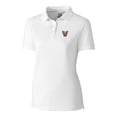 thumbnail image 2 of Women's Cutter & Buck White El Paso Chihuahuas Advantage Tri-Blend Pique Polo, 2 of 3