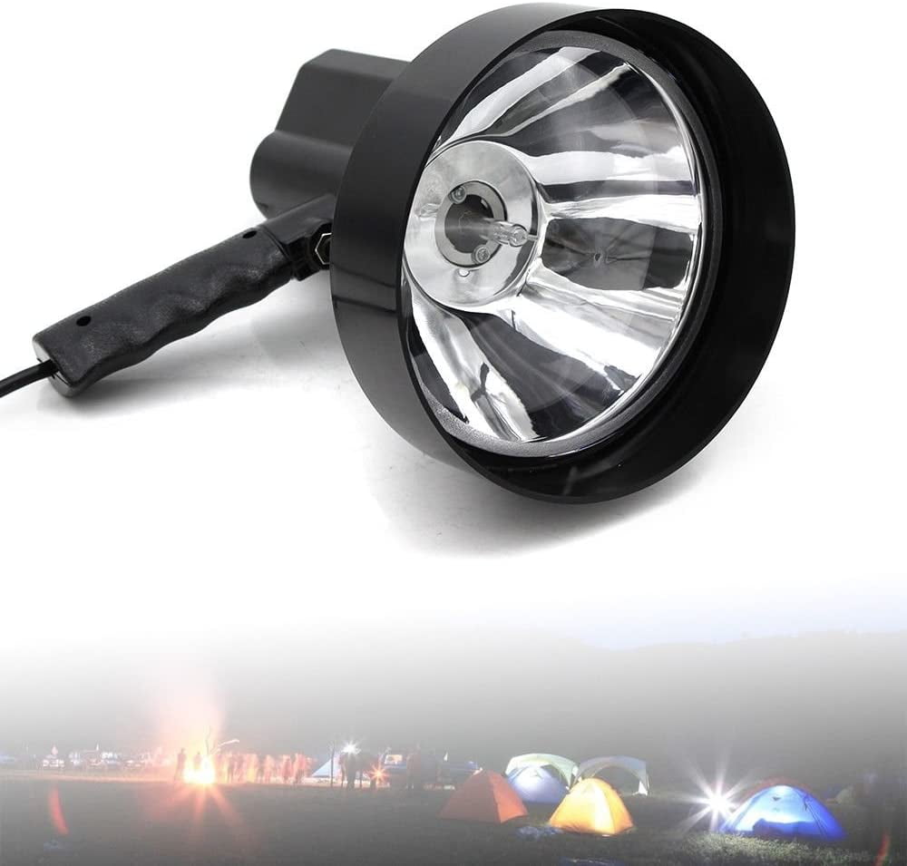 CNCEST Handheld 7inch Xenon Spotlight Hunting Outdoor Light 6000K Spot Beam for Outdoor
