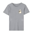 thumbnail image 6 of Jsaierl Halloween Shirts Women Funny Pumpkin Ghost Graphic Tees Going Out Crewneck T-shirt Short Sleeve Holiday Blouse Tops Halloween Gifts, 6 of 9