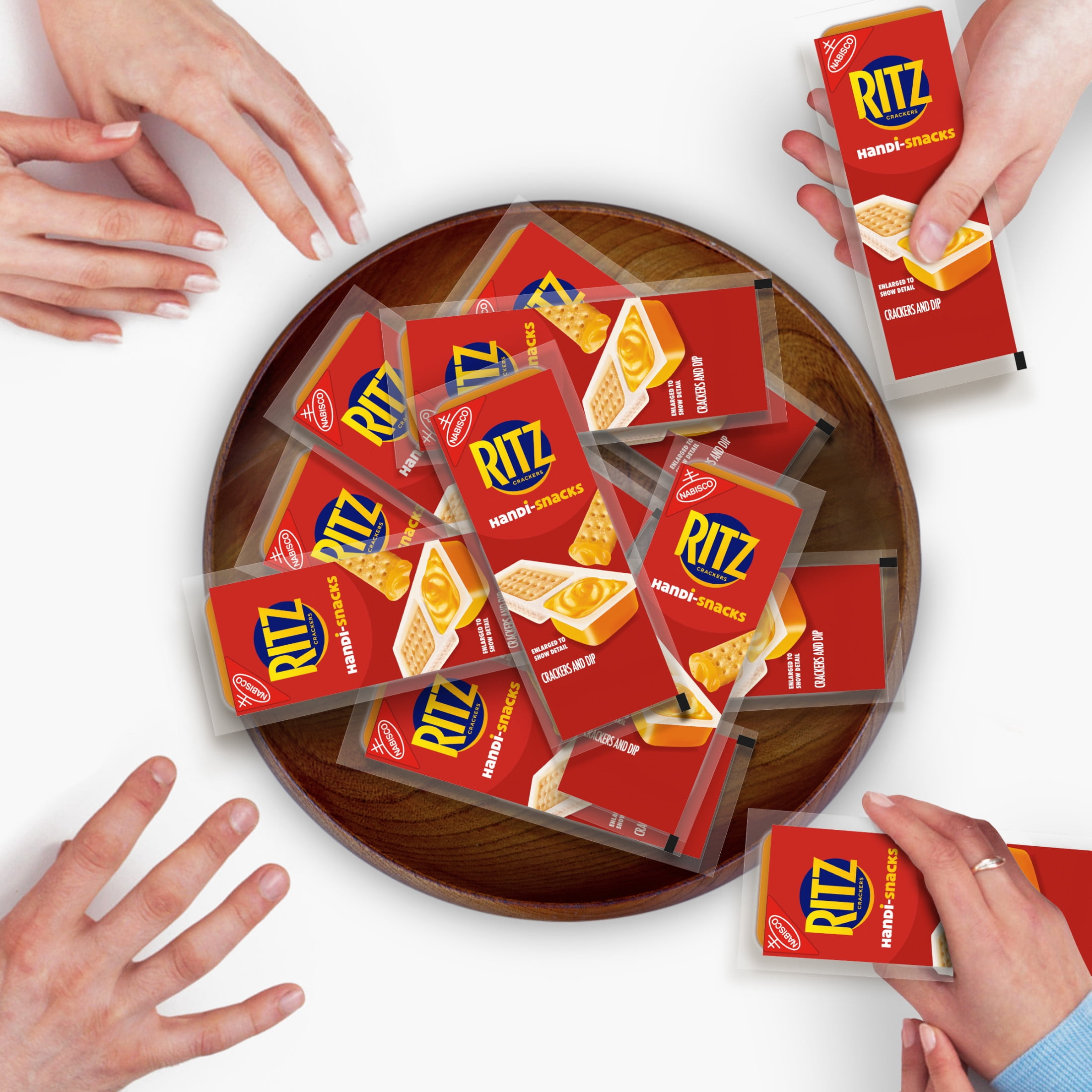 Handi-Snacks RITZ Crackers 'N Cheesy Dip Snack Packs, 10 Snack Packs