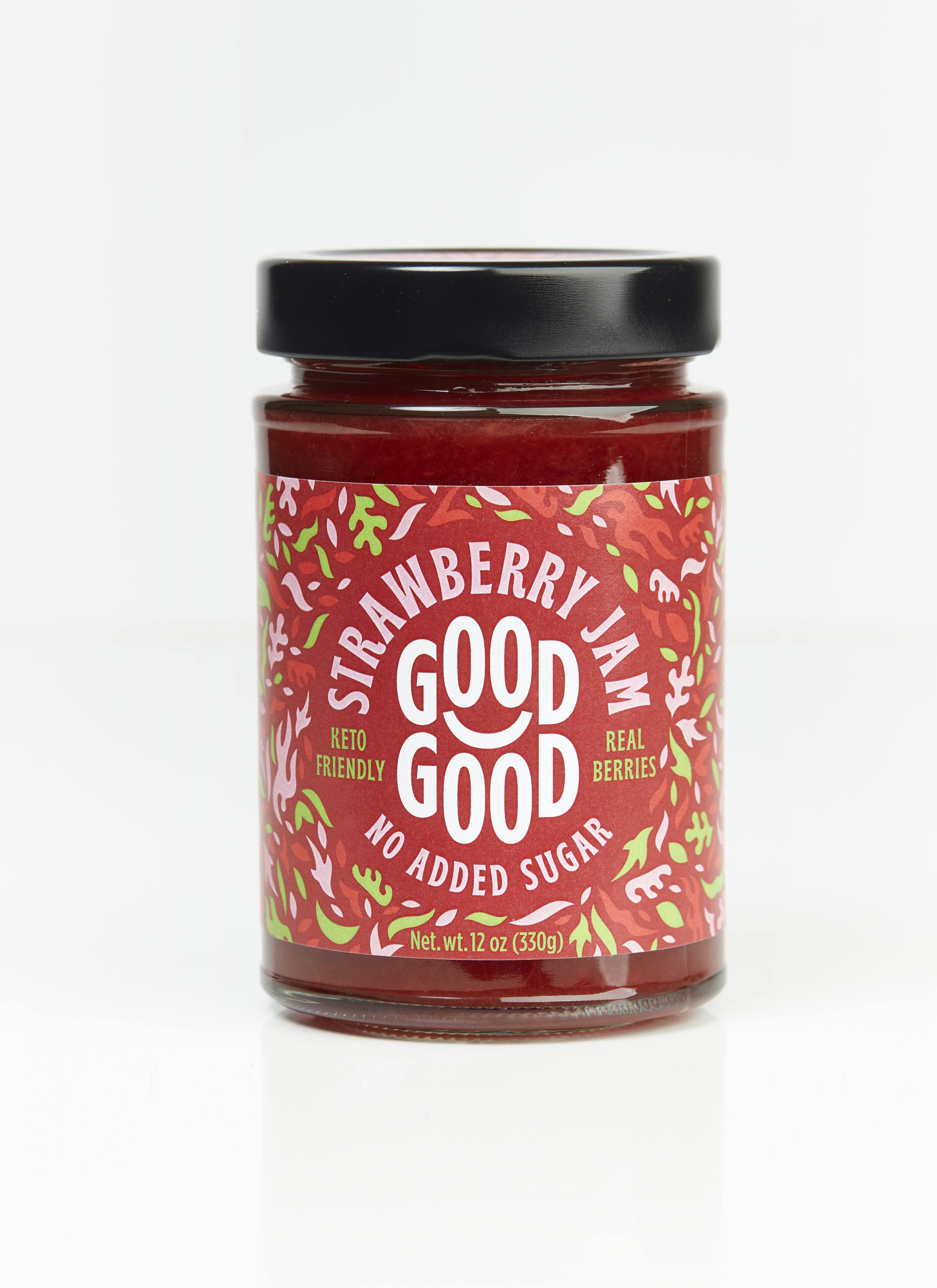 Good Good Keto Friendly Sweet Strawberry Jam, 12 oz