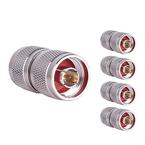 XRDS -RF 5 Pcs Connecteurs N Type N-Mâle à N-Mâle Adaptateur Faible Perte N Connecteur