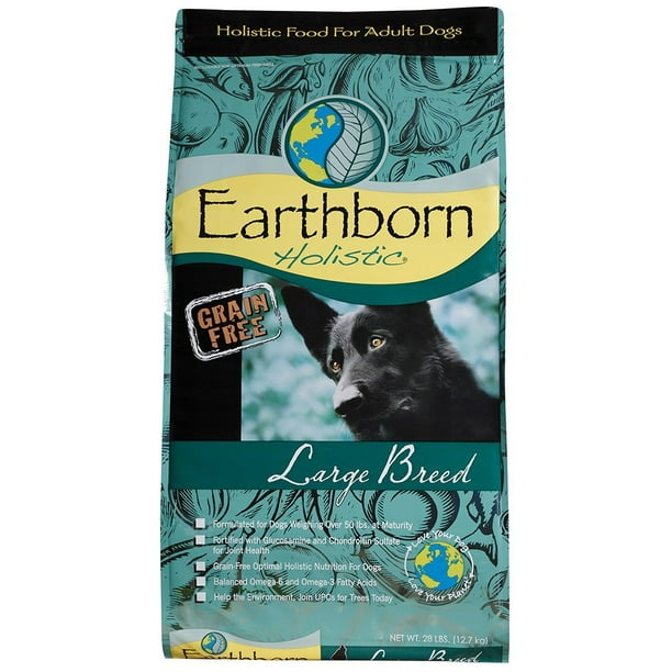 Earthborn Holistic GrainFree Large Breed Dry Dog Food, 28 lb Walmart