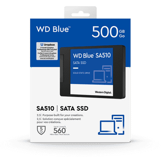Western Digital : 500GB BLUE SSD M.2 SA510 2280 SATA III 6 GB/S