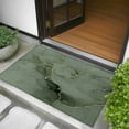 thumbnail image 5 of 2x3 Door Mat Rug, Sage Green Marble Non-Skid Rubber Backing Large Rectangle Rugs - Living Room Bedroom Home Office, Modern Abstract Art Ink Painting Indoor Floor Mat Carpets Washable Rug, 5 of 9