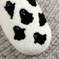 thumbnail image 5 of Xfvqtps Women Halloween Fluffy Slippers Cute Ghost Embroidery Versatile Indoor Home Funny Winter Non-Slip Plush Slippers White, 5 of 9