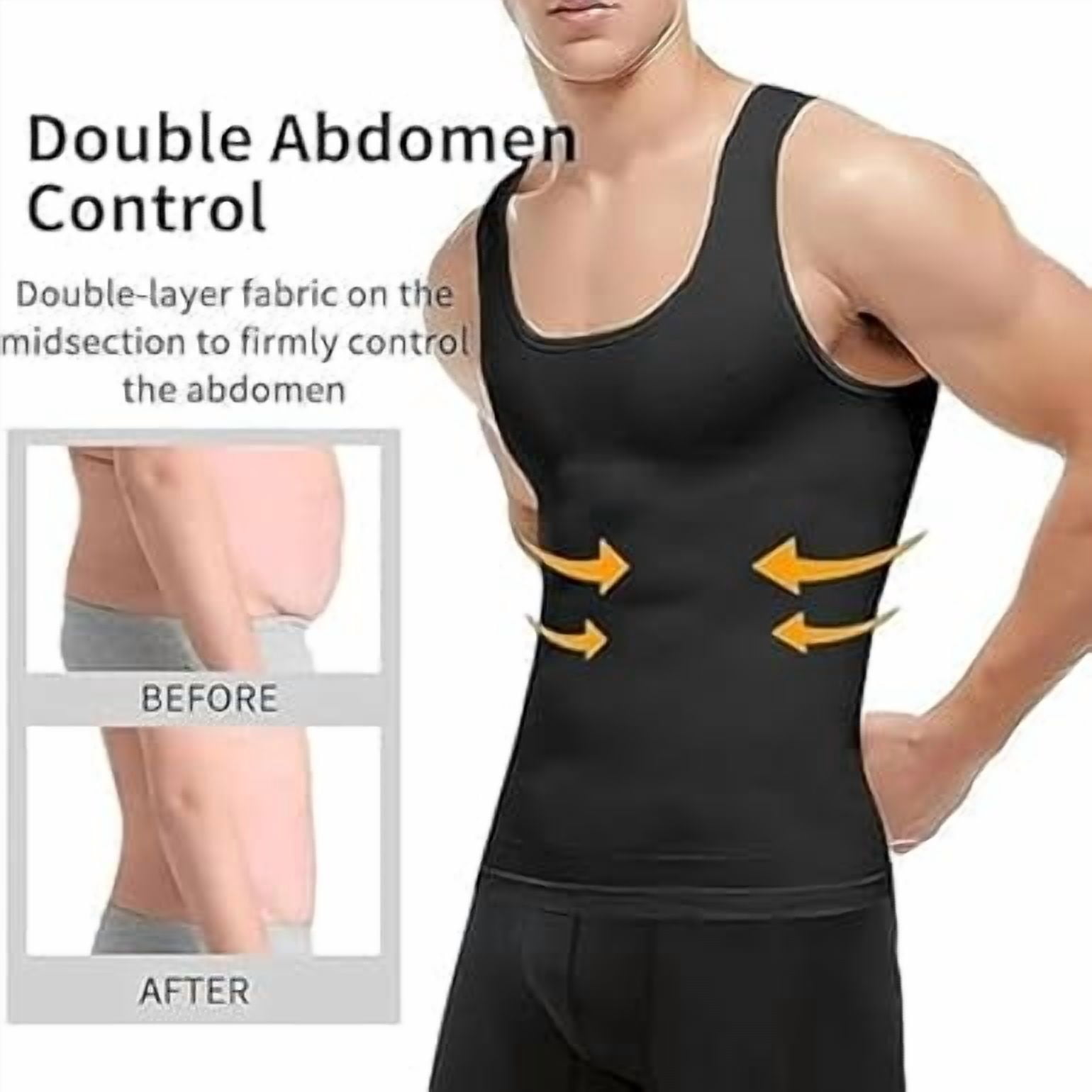 Selure Shaping Tank Men, Upgraded Compression Shaping Tank 2.0 Men, Breathable Invisible Shirts