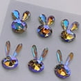 thumbnail image 2 of Sunjoy Tech 6Pcs Nail Art Decor Shining Non-falling Three-dimensional Faux Crystal DIY Gloss Nail Patchwork Bunny Nail Rhinestones Manicure Store Supply, 2 of 2