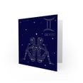 thumbnail image 2 of Astrology Gemini Star Sign Constellation Greetings Card Plus Envelope Blank inside, 2 of 3