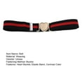 thumbnail image 6 of ievspot Unisex Belt Contrast Color Banded Metallic Heart Buckle Waistband Adjustable Elastic Band Girl Waist Strap for Parties Daily Wear, 6 of 6