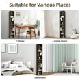 thumbnail image 6 of PORKISS 8-Tier Bookshelf, Wood Open Display Bookshelf with Adjustable Shelves, Tall Narrow Bookcase with Slim Storage, Modern Book Display Shelf Media Tower Rack for Living Room, Home Office, Gray, 6 of 11