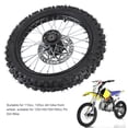 thumbnail image 3 of Assembly 14 Inch Dirt Bike Front Wheel Assembly 60/100-14 2.5-14 Tire Inner Tube 12mm Rim Axle with Brake Rotor for 125 140 150 160mL Off Road Motorcycles, 3 of 7