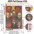 thumbnail image 2 of Kit de pintura con diamantes Bysincy Halloween Horror 5D Full Drill, 2 of 7
