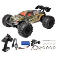 thumbnail image 1 of 1/16 coche teledirigido 35km / H orugas 4WD eléctrico para regalos niños Amarillo Zulema Juguetes de velocidad de vehículos DIY, 1 of 8