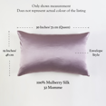 thumbnail image 4 of Luxury Pure Mulberry Silk Pillowcase 32 Momme Drape Collection Greens, 4 of 5