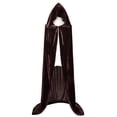 thumbnail image 3 of Disfraz de cosplay de Halloween con capa de terciopelo VGLOOK con capucha, 3 of 3